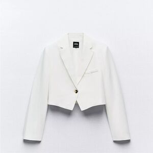 Zara Women's Elegant White Blazer